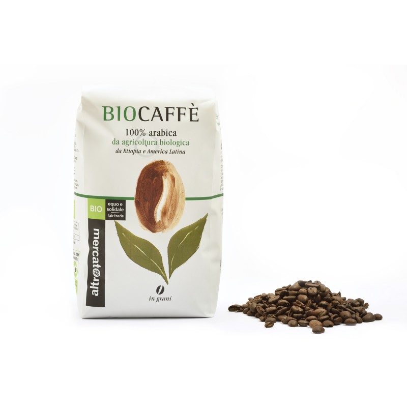 CAFFÈ 100% ARABICA IN GRANI BIOCAFFÈ - BIO