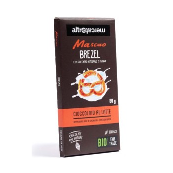 CIOCCOLATO MASCAO AL LATTE CON BREZEL - BIO